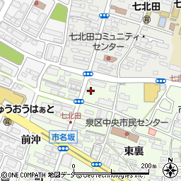 宮城県仙台市泉区市名坂町50周辺の地図