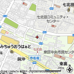 宮城県仙台市泉区市名坂町44周辺の地図