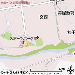 宮城県仙台市泉区実沢（林泉寺前上）周辺の地図