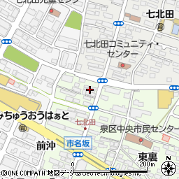 宮城県仙台市泉区市名坂町45-2周辺の地図