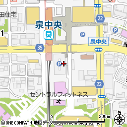 仙台市泉中央駅前駐車場周辺の地図