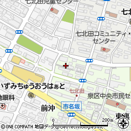 宮城県仙台市泉区市名坂町44-2周辺の地図