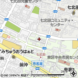 宮城県仙台市泉区市名坂町45周辺の地図
