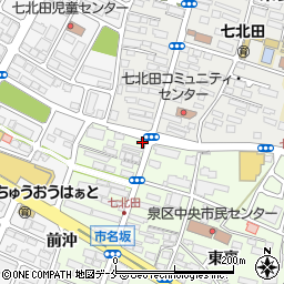 宮城県仙台市泉区市名坂町46-2周辺の地図