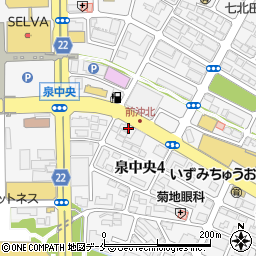 国際高等学院　仙台校周辺の地図