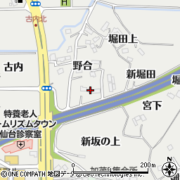 宮城県仙台市泉区古内野合7周辺の地図