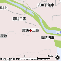宮城県仙台市泉区実沢（諏訪下三番）周辺の地図