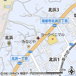 ヤクルト宮城中央販売株式会社　塩釜センター周辺の地図