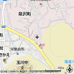 宮城県塩竈市泉沢町14-7周辺の地図