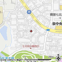 アズサイエンス　東北支店　仙台営業所周辺の地図