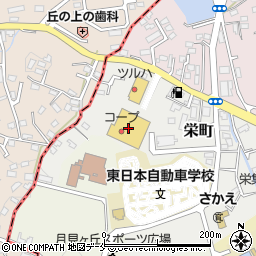 みやぎ生活協同組合塩釜栄町店周辺の地図