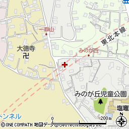 宮城県塩竈市みのが丘7-13周辺の地図