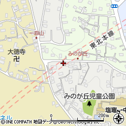 宮城県塩竈市みのが丘7-19周辺の地図