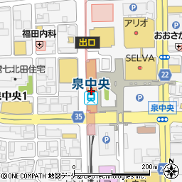 おうちの相談窓口仙台泉中央駅ビルＳＷＩＮＧ店周辺の地図