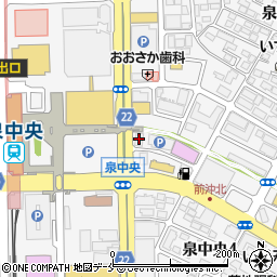 串カツ田中　泉中央店周辺の地図