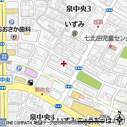 仙台シニアの住まい紹介センター周辺の地図