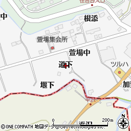 宮城県仙台市泉区西田中道下周辺の地図