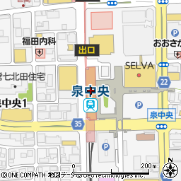 味の牛たん 喜助 泉中央駅店周辺の地図