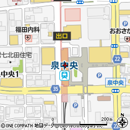 藤崎泉中央店周辺の地図