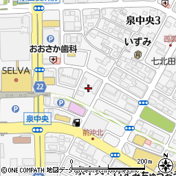 ＮＩＣＥＵＲＢＡＮ泉中央周辺の地図