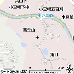 宮城県仙台市泉区実沢番堂山周辺の地図