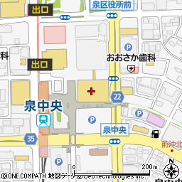 DONQ Mini One 泉中央セルバ店周辺の地図