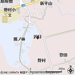 宮城県仙台市泉区野村沢目周辺の地図