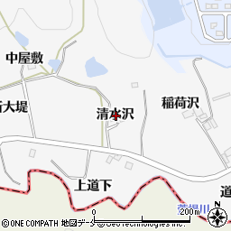 宮城県仙台市泉区西田中清水沢周辺の地図