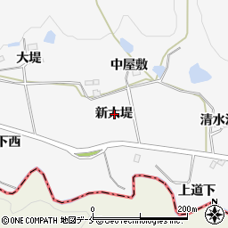 宮城県仙台市泉区西田中新大堤周辺の地図