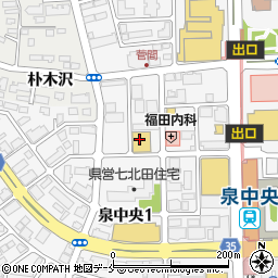 仙台牛焼肉 牛泉周辺の地図