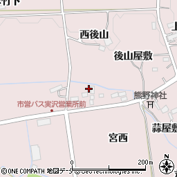 宮城県仙台市泉区実沢宮下屋敷2周辺の地図
