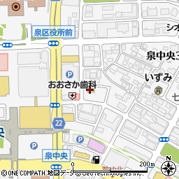 セブンイレブン仙台泉中央３丁目店周辺の地図