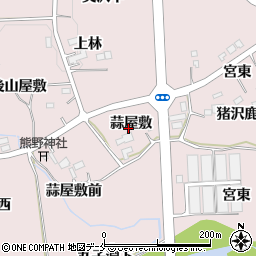 宮城県仙台市泉区実沢蒜屋敷周辺の地図