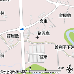 宮城県仙台市泉区実沢（猪沢鹿）周辺の地図