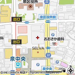 くまざわ書店　アリオ仙台泉店周辺の地図
