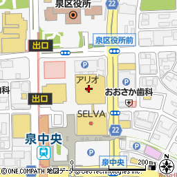 三松仙台泉店周辺の地図