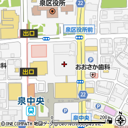 ドトールコーヒーショップ仙台泉中央店周辺の地図