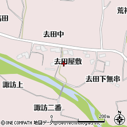 宮城県仙台市泉区実沢（去田屋敷）周辺の地図
