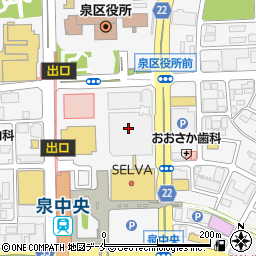 餃子の王将アリオ仙台泉店周辺の地図