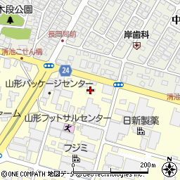 株式会社カーサービス山形天童店周辺の地図