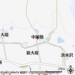 宮城県仙台市泉区西田中中屋敷周辺の地図
