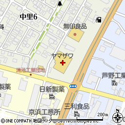 ヤマザワ長岡店周辺の地図