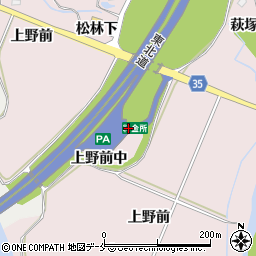 宮城県仙台市泉区野村（上野前中）周辺の地図