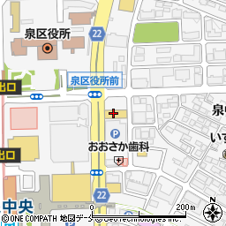 ＡＯＫＩ仙台泉店周辺の地図