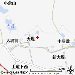 宮城県仙台市泉区西田中大堤周辺の地図
