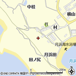 宮城県東松島市宮戸月浜田周辺の地図