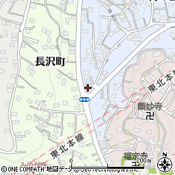 塩釜長沢郵便局周辺の地図