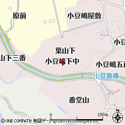 宮城県仙台市泉区実沢小豆嶋下中周辺の地図