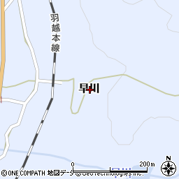 新潟県村上市早川周辺の地図