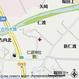 宮城県仙台市泉区古内古内周辺の地図
